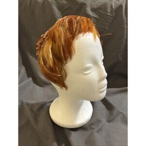 Vintage Pheasant Feather Pillbox  Structured Lined Hat